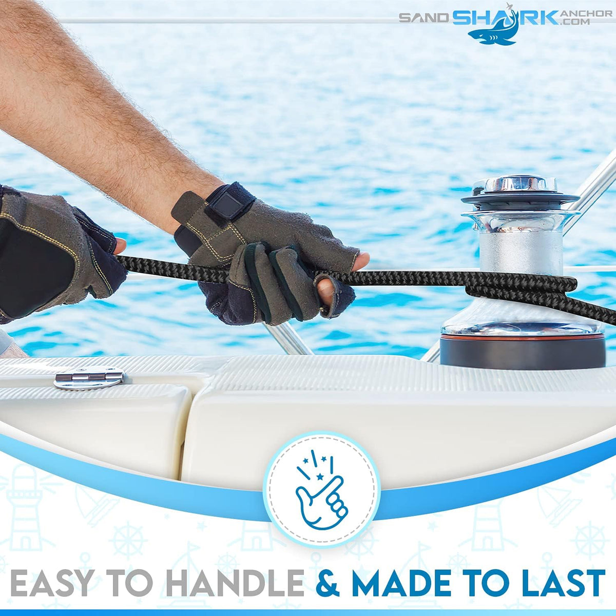 4-Pack Premium Dock Lines – (1/2"x15')