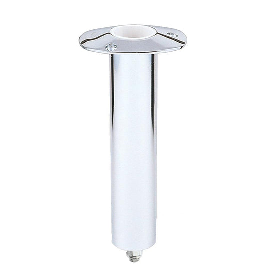 Lee's 0 Degree Stainless Steel Swivel Base Flush Mount Rod Holder - Extra Long Tube 2.25" OD X 14.5" Tube